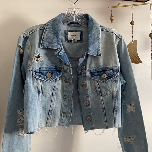 🪞 front button denim jacket small - Picture 7 of 8